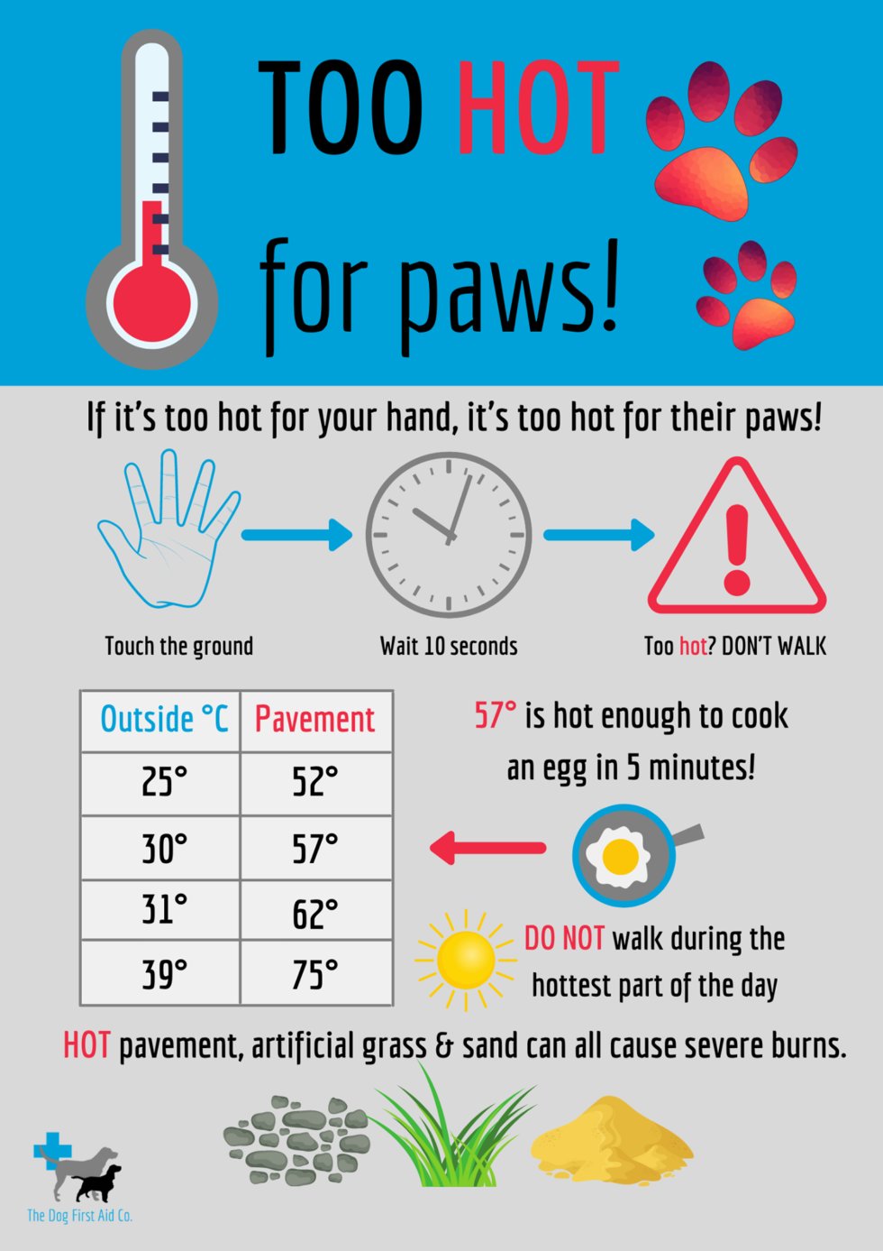 Too HOT for Paws! The Dog First Aid Co.