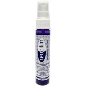A photograph of a 500ml spray bottle of Leucillin